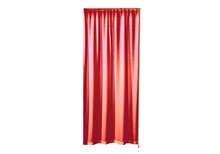 Curtain for doorway, red