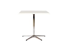 Table, white, laminate, L: 75 W: 75 H: 72 cm