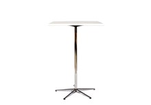 Table, white, laminate, L: 75 B: 75 H: 110 cm